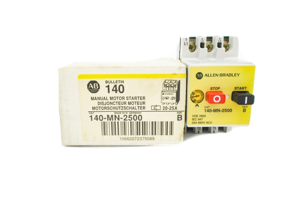ALLEN BRADLEY 140-MN-2500 SER. B (WH/YL) NSMP