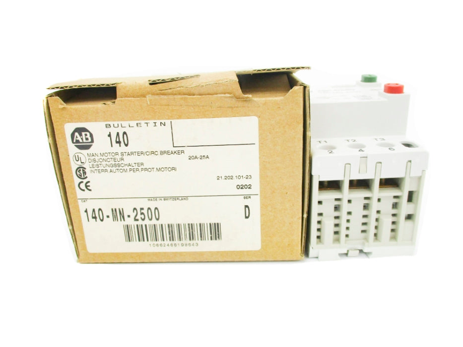 ALLEN BRADLEY 140-MN-2500 SER. B (BR/WH) NSMP