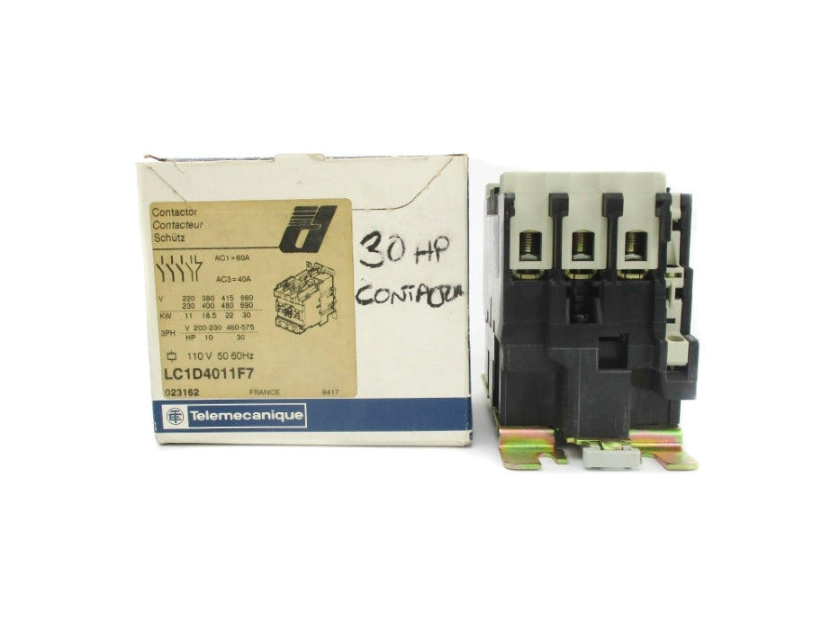 TELEMECANIQUE LC1D4011F7 023162 110V NSMP