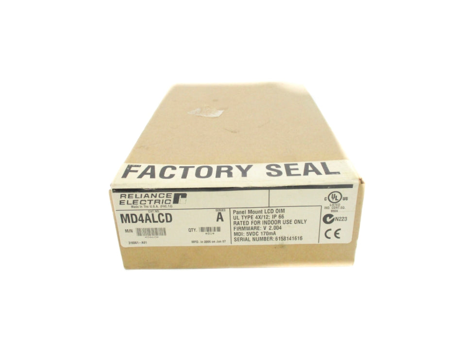 RELIANCE ELECTRIC MD4ALCD SER. A F/W V2.004 NSFS