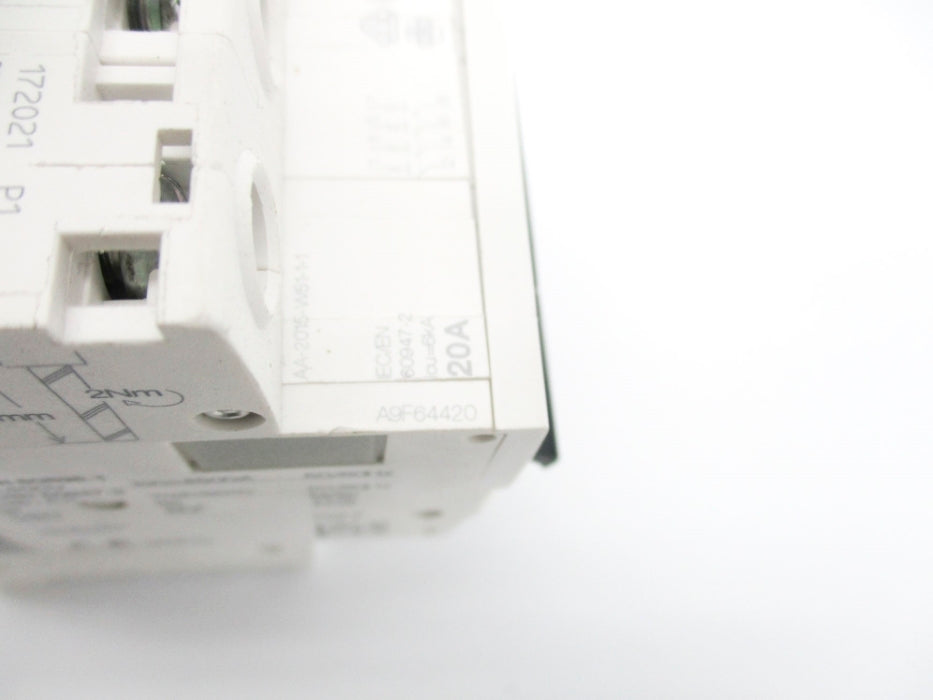 SCHNEIDER ELECTRIC A9F64420 400V 20A (AS PICTURED) UNMP