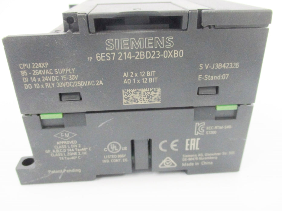 SIEMENS 6ES7214-2BD23-0XB0 250VAC 2A UNMP