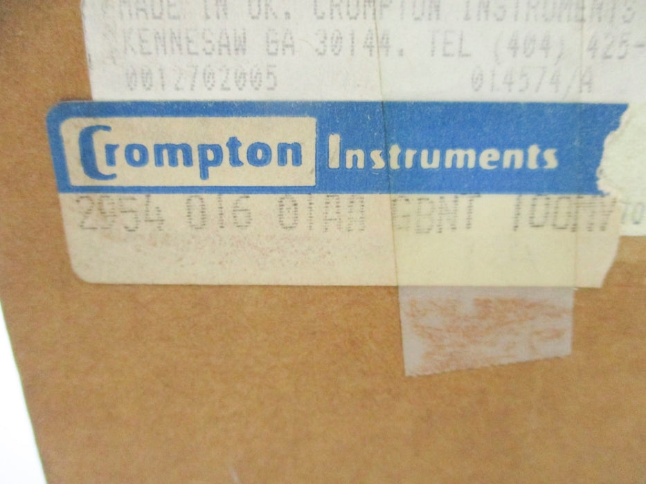 CROMPTON 295401601AAGBNT100MV 0-50DC NSMP