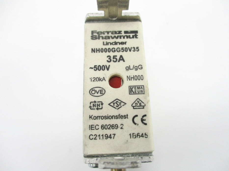 FERRAZ SHAWMUT NH000GG50V35 35A 500V UNMP
