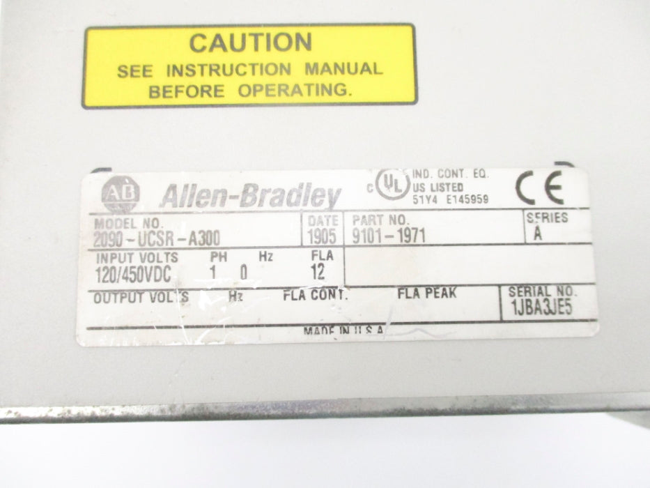ALLEN BRADLEY 2090-UCSR-A300 SER. A UNMP