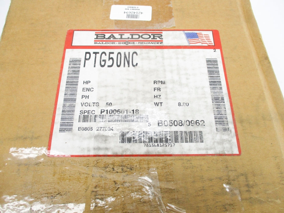 BALDOR PTG50NC NSMP