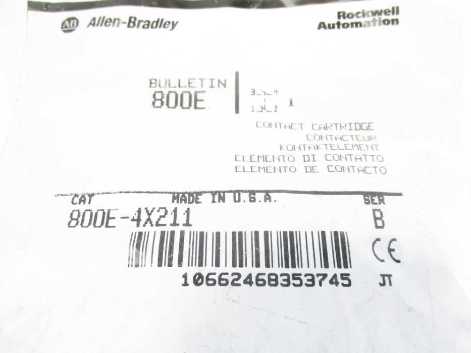 INDUSTRIAL SPARE PART 800E-4X211 SER. B NSMP