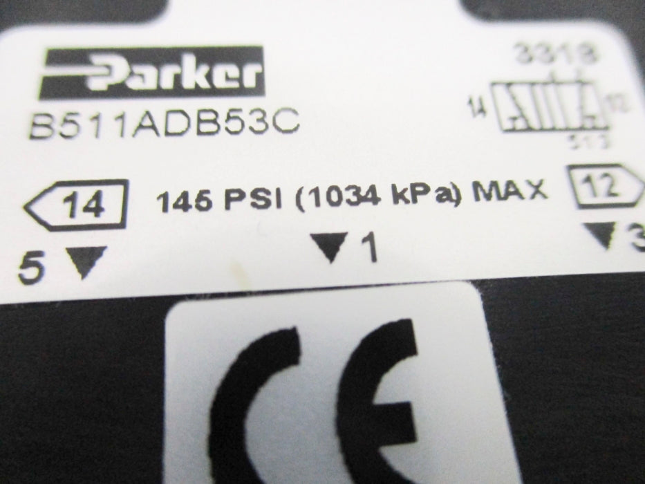 PARKER B511ADB53C 120V 67VDC 145PSI UNMP