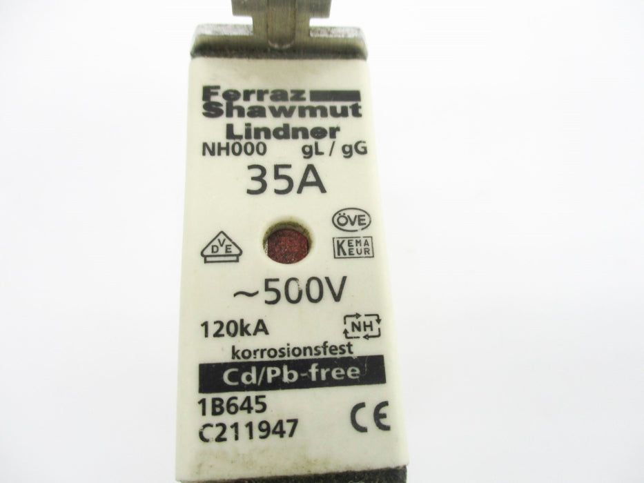 FERRAZ SHAWMUT NH000-GL/GG 35A 500V NSNP