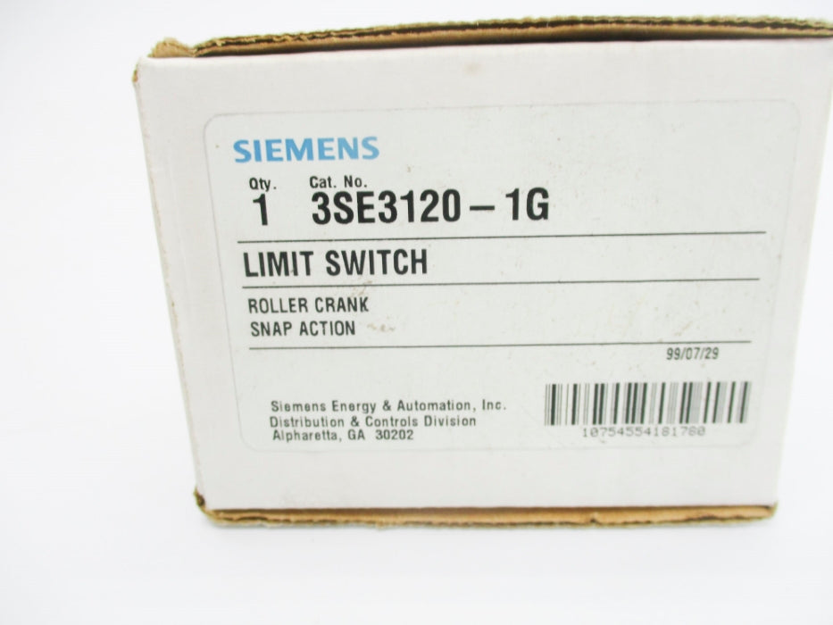 SIEMENS 3SE3120-1G 600VAC 10A NSMP