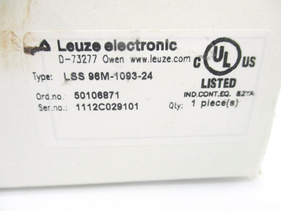 LEUZE ELECTRONIC LSS96M-1093-24 50106871 NSMP