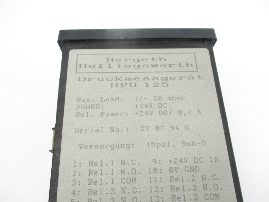 HERGETH HOLLINGSWORTH HPU125 (AS PICTURED) NSNP