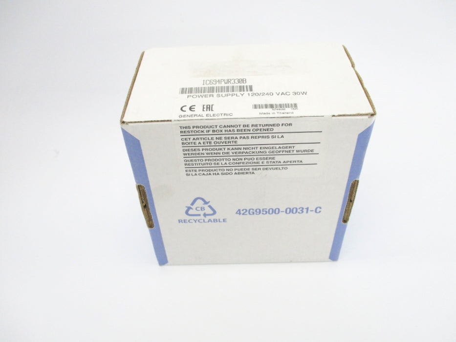 GENERAL ELECTRIC IC694PWR330B 120/240VAC NSFS