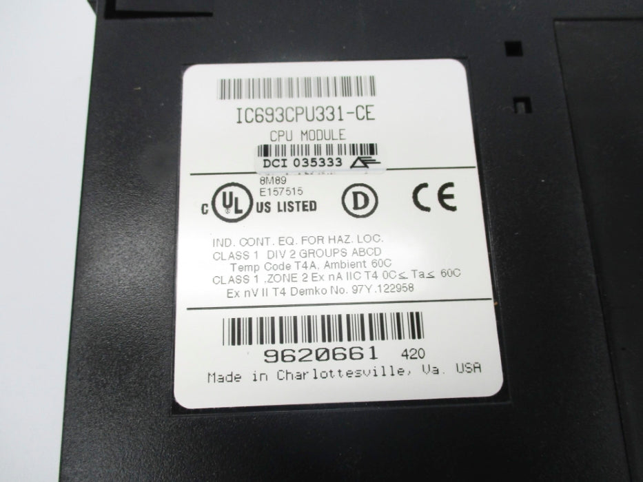 FANUC IC693CPU331-CE NSNP
