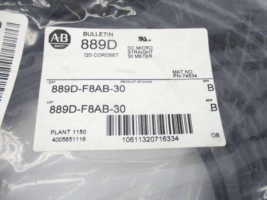 ALLEN BRADLEY 889D-F8AB-30 SER. B NSMP