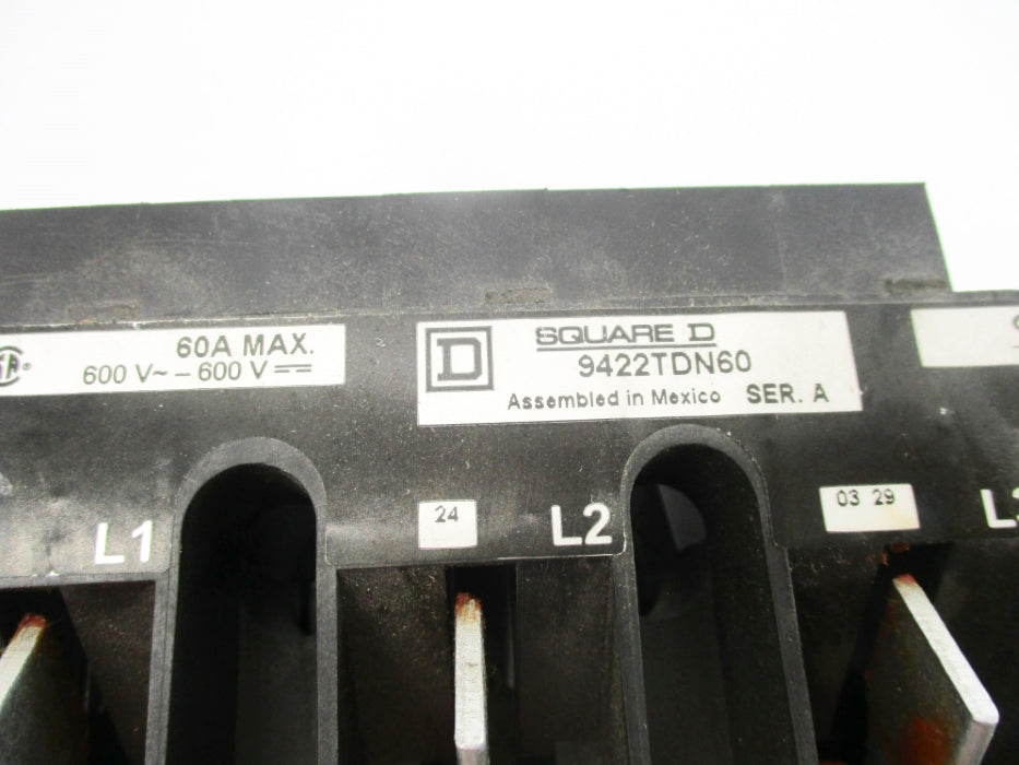 SQUARE D 9422TDN60 SER. A 600V 60A NSNP