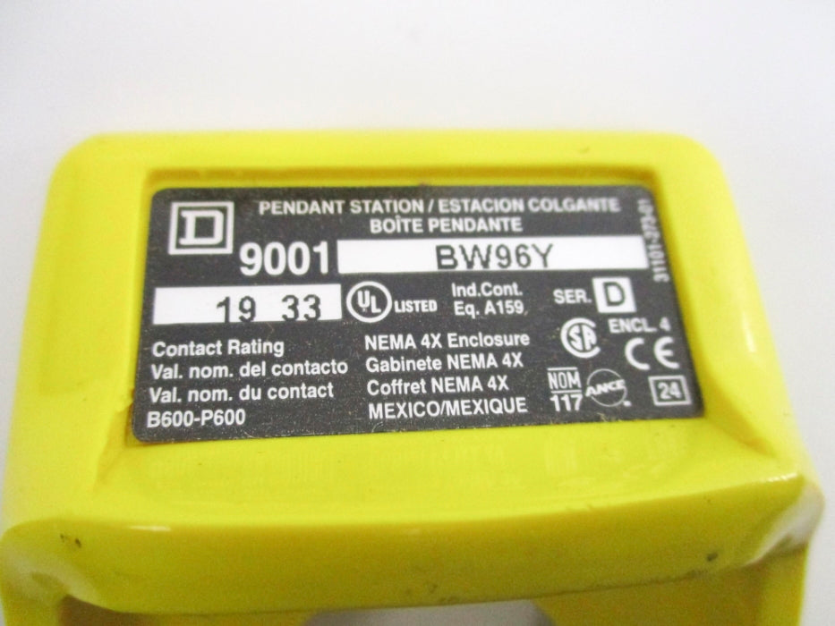 SQUARE D 9001BW96Y SER. D NSNP
