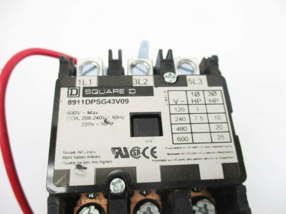 SQUARE D 8911DPSG43V09 SER. A UNMP