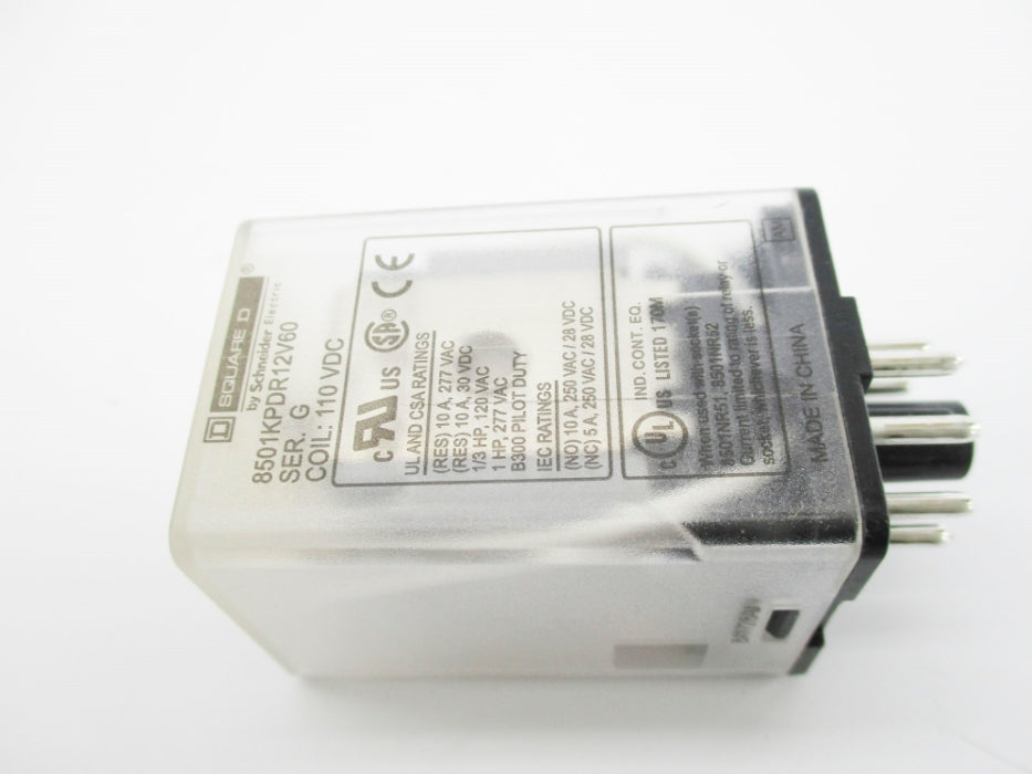 SQUARE D 8501KPDR12V60 SER. G 110VDC 10A UNMP