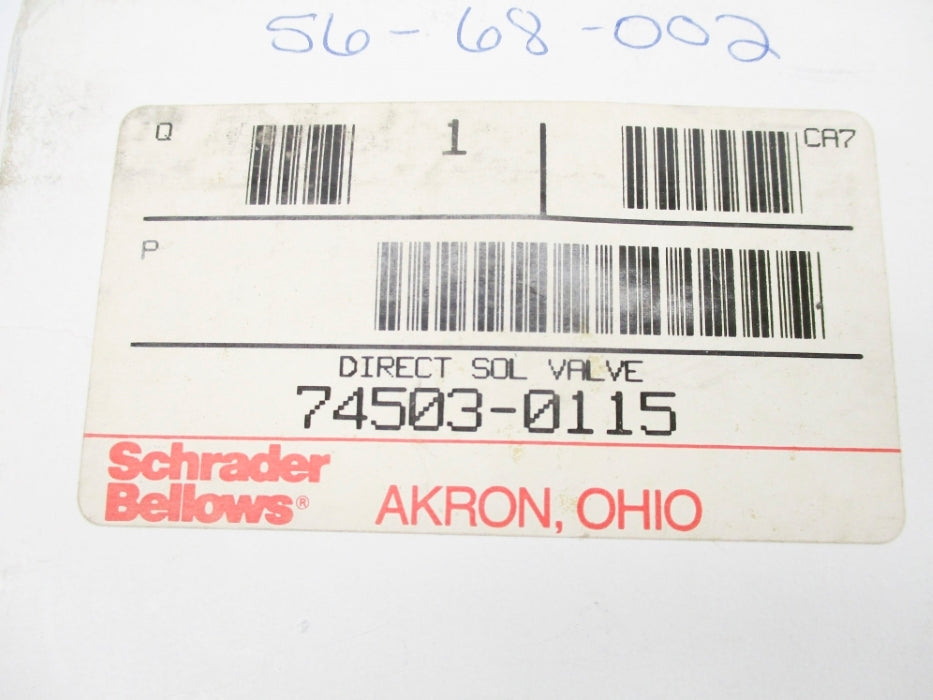 SCHRADER BELLOWS 74503-0115 110/120V NSMP