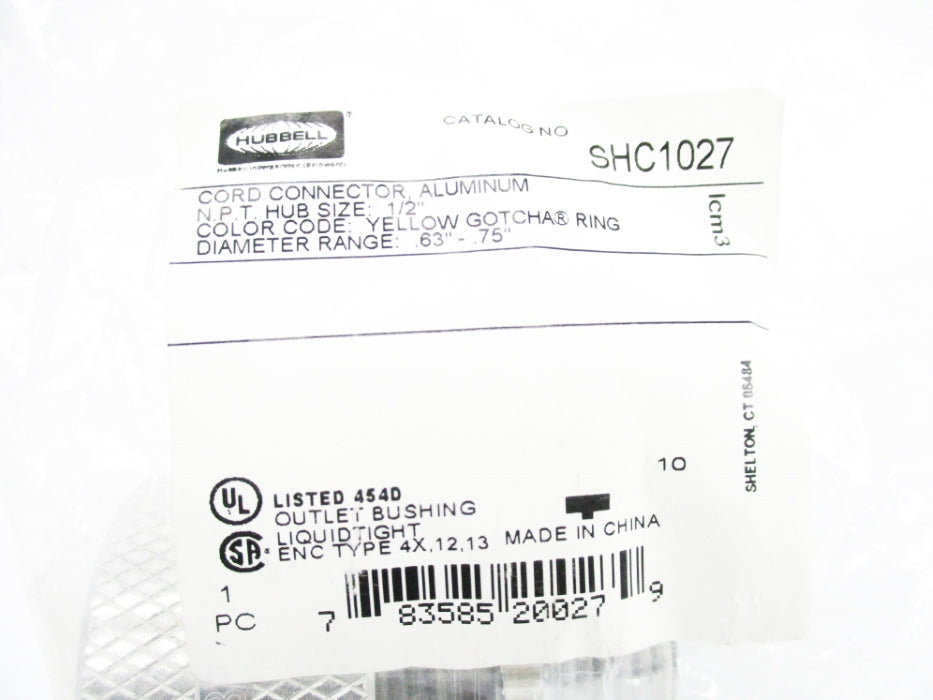 HUBBELL SHC1027 NSMP