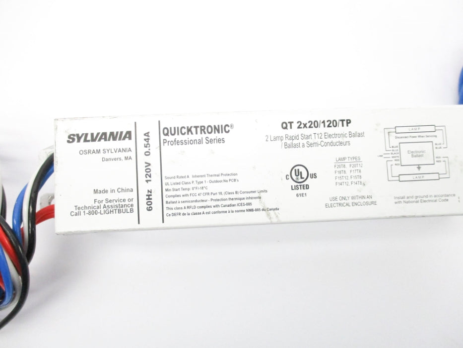 SYLVANIA QT2X20/120/TP NSNP