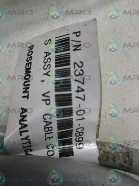 ROSEMOUNT 23747-01-CR99 VP CABLE ASSEMBLY *USED*