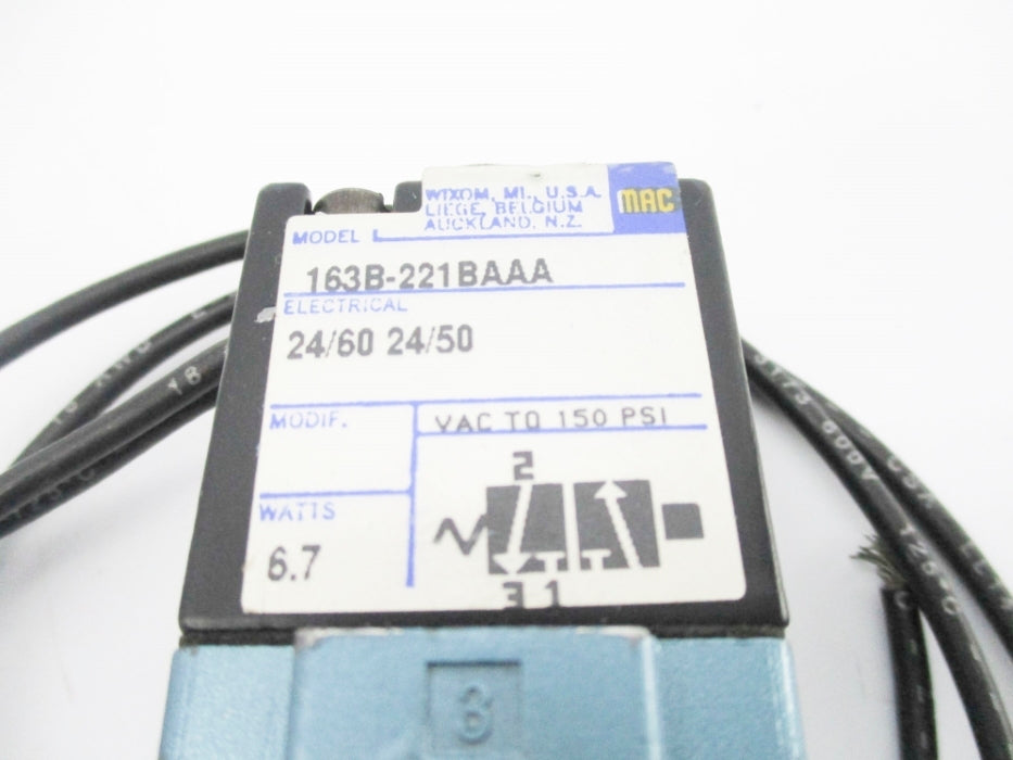 MAC 163B-221BAAA 24/60 24/50 150PSI UNMP