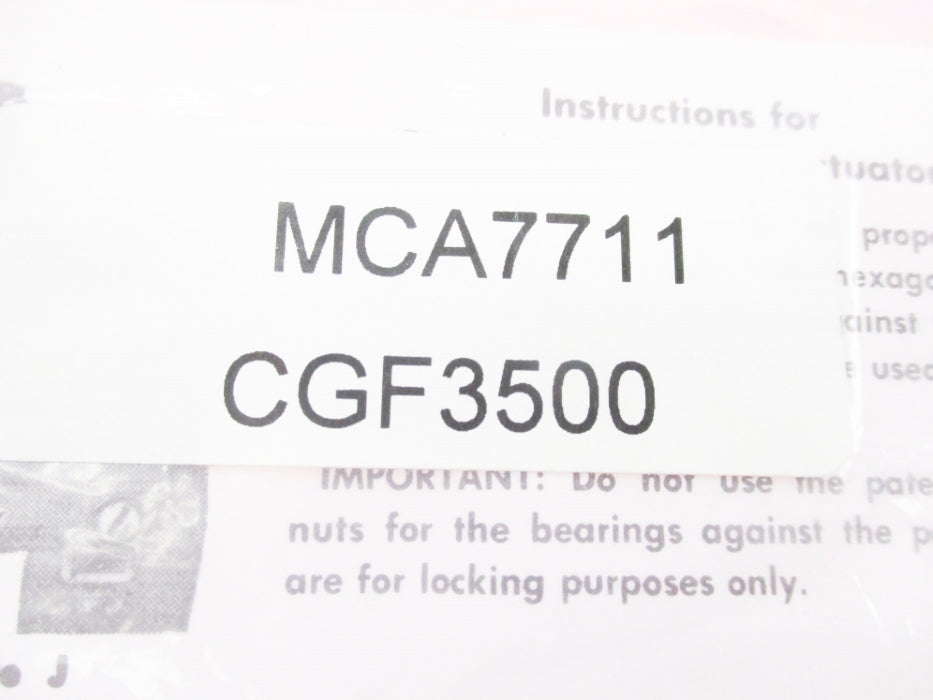 HONEYWELL MCA7711 CGF3500 NSMP