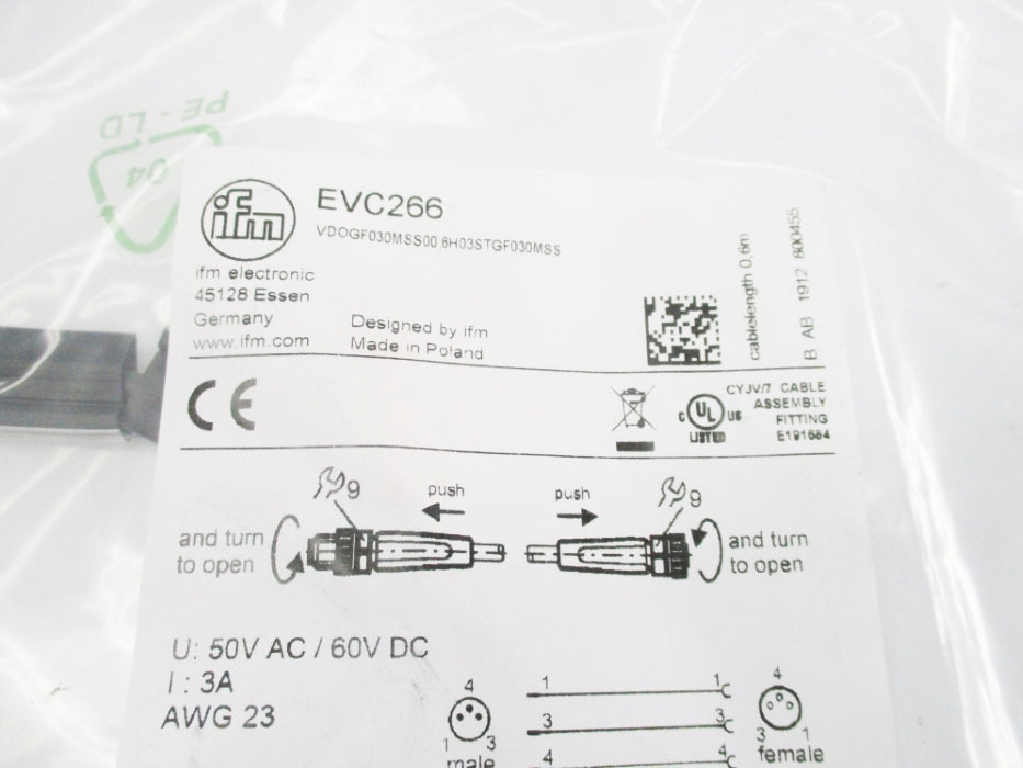 IFM EFECTOR VDOGF030MSS00.6H03STGF030MSS EVC266 NSMP