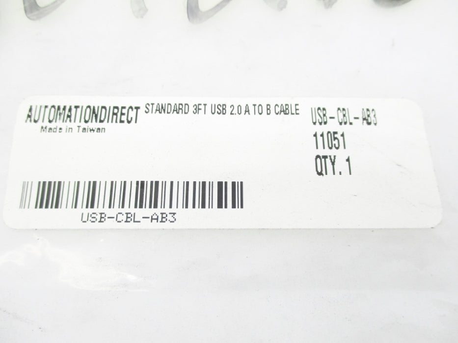AUTOMATION DIRECT USB-CBL-AB3 11051 NSMP