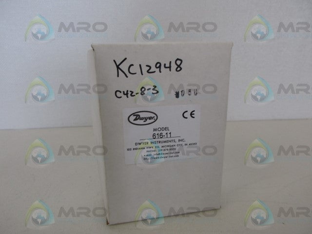 DWYER 616-11 PRESSURE TRANSMITTER *NEW IN BOX*