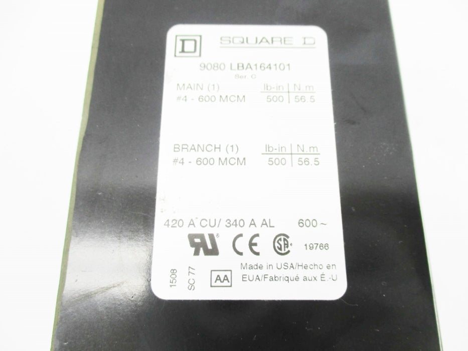 SQUARE D 9080LBA164101 NSNP