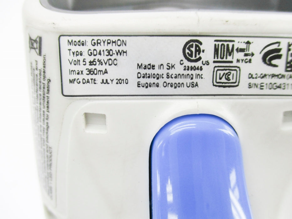 DATALOGIC GD4130-WH GRYPHON (AS PICTURED) NSNP