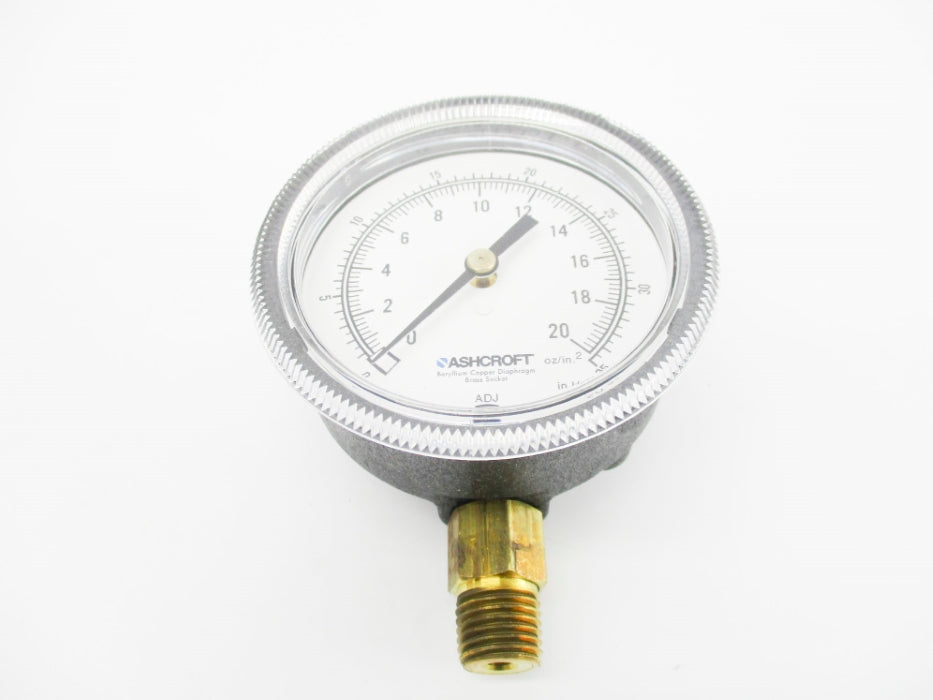 ASHCORFT 25-1490-A-02L-20ZSI/IW 0-20PSI NSMP
