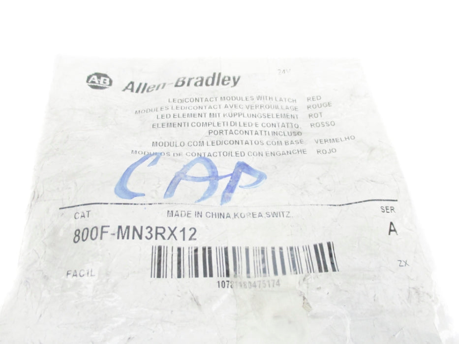 INDUSTRIAL SPARE PART 800F-MN3RX12 SER. A NSMP