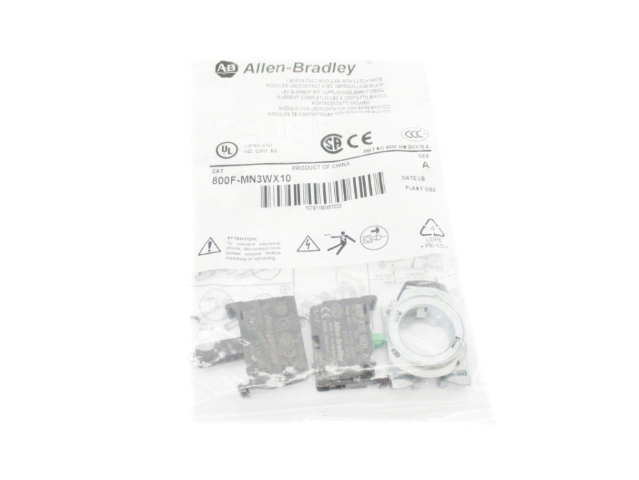 ALLEN BRADLEY 800F-MN3WX10 SER. A NSMP