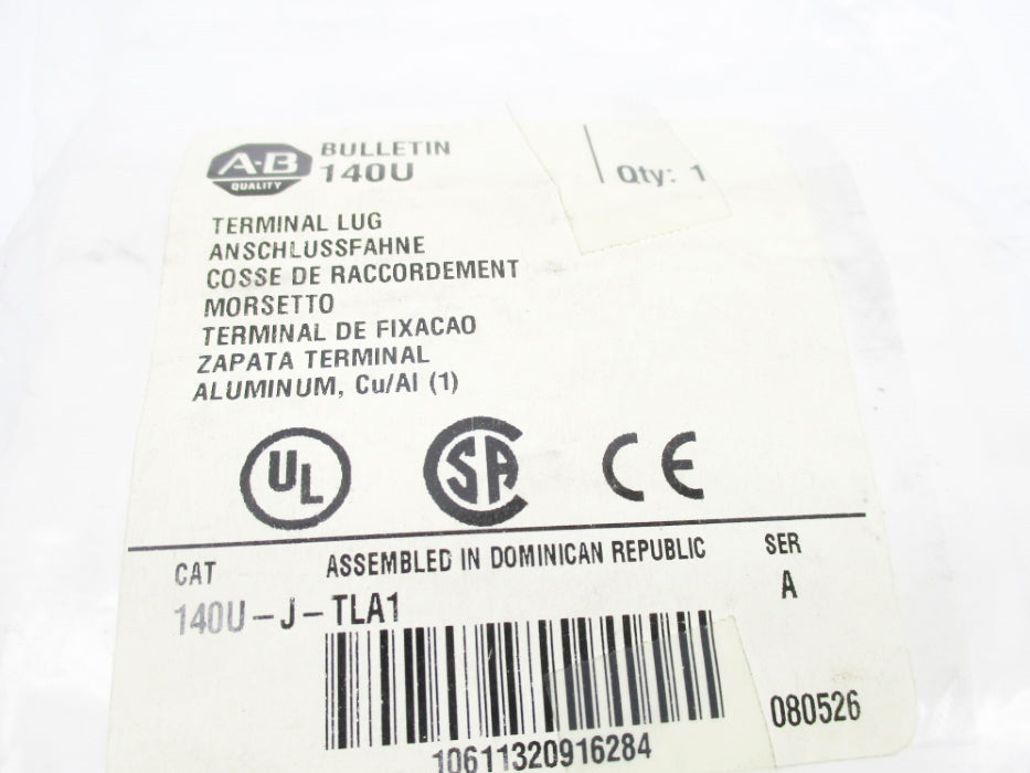 ALLEN BRADLEY 140U-J-TLA1 SER. A NSMP