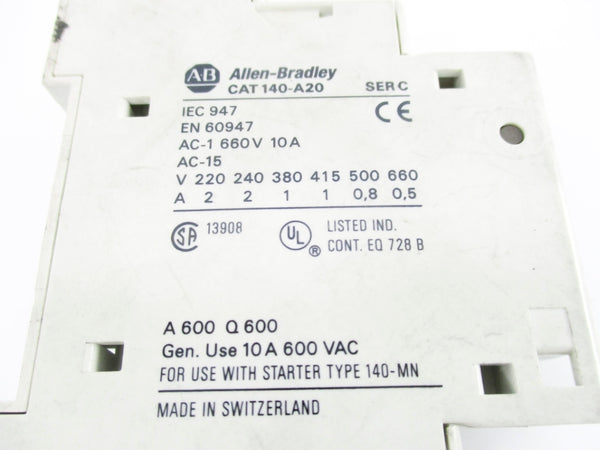 ALLEN BRADLEY 140-A20 SER. C UNMP