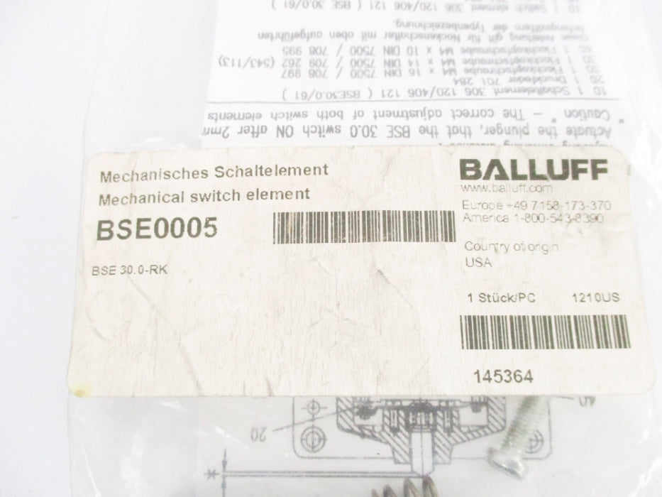 BALLUFF BSE0005 BSE30.0-RK NSMP