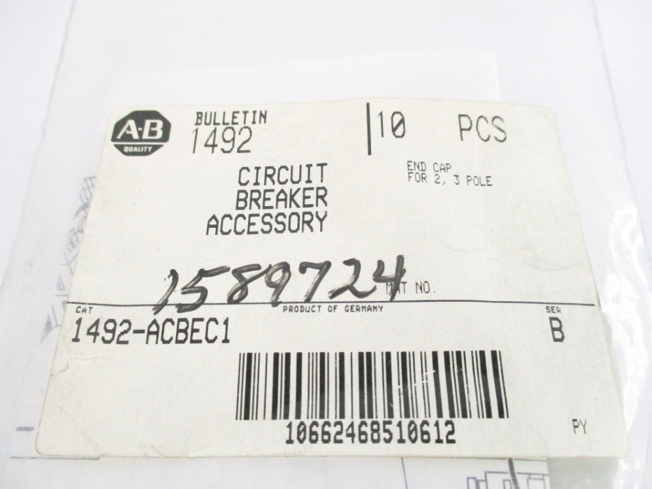 ALLEN BRADLEY 1492-ACBEC1 SER. B (PKG OF 10) NSMP