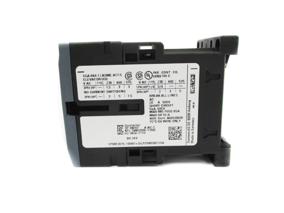 SIEMENS 3RT2015-1BB41 24VDC NSMP