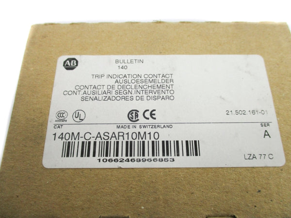 ALLEN BRADLEY 140M-C-ASAR10M10 SER. A (BR/WH) NSMP