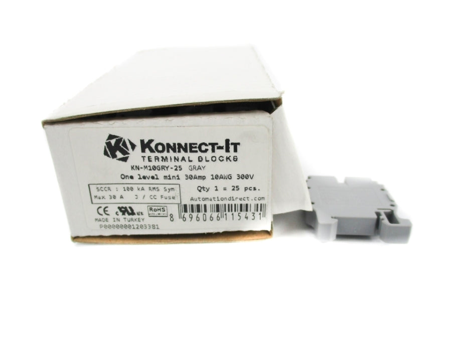 KONNECT-IT KN-M10GRY-25 (PKG OF 25) NSMP