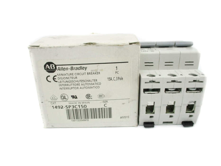 ALLEN BRADLEY 1492-SP3C150 SER. C 415VAC 15A NSMP