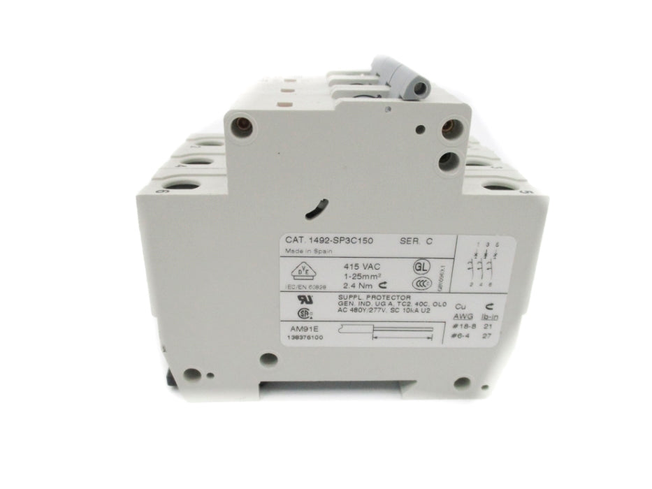 ALLEN BRADLEY 1492-SP3C150 SER. C 415VAC 15A NSMP