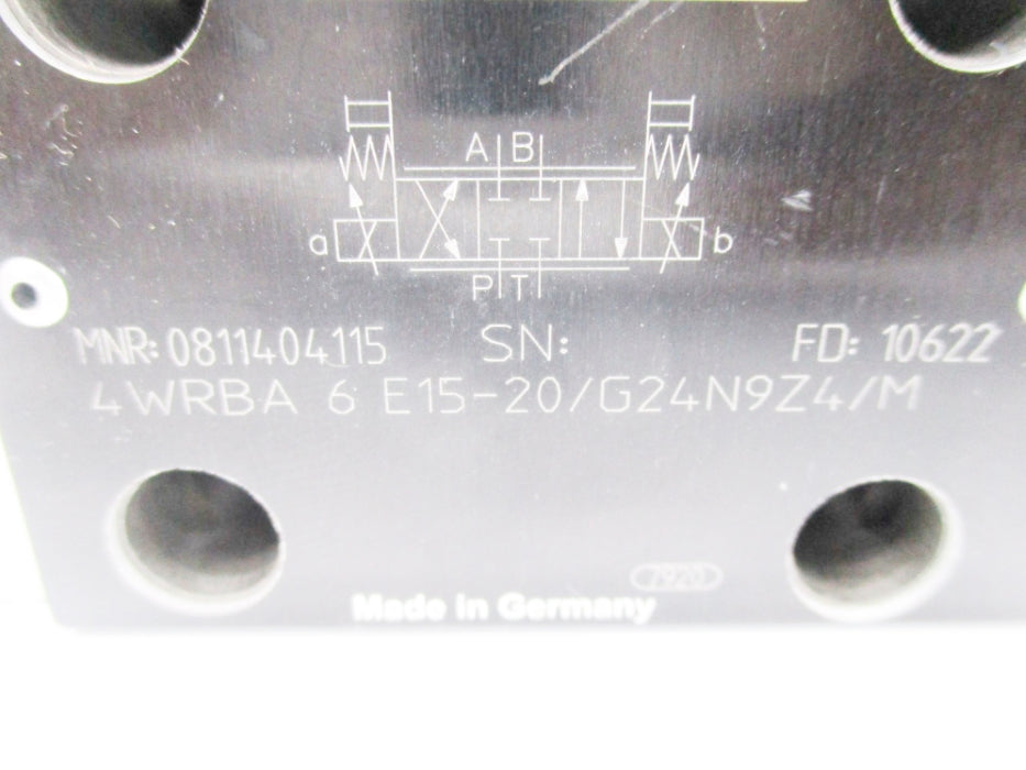 REXROTH 4WRBA6E15-20/G24N9Z4/M 0811404115 9VDC NSNP