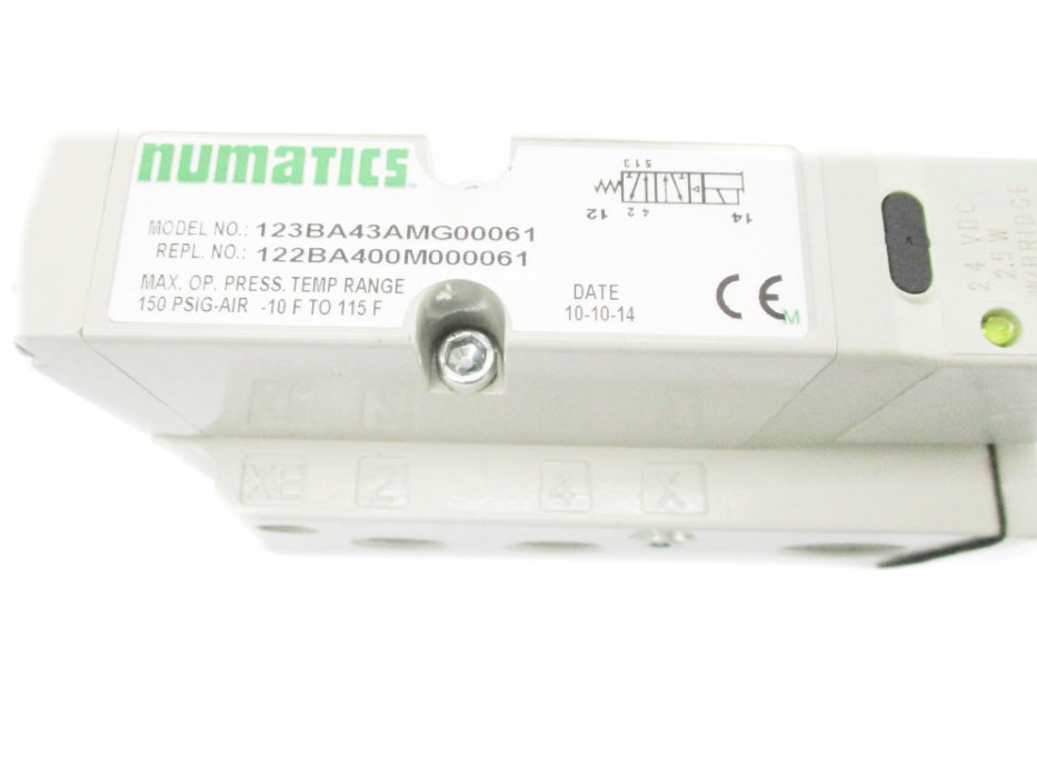 NUMATICS 122BA400M000061 24VDC 150PSIG (AS PICTURED2) NSNP