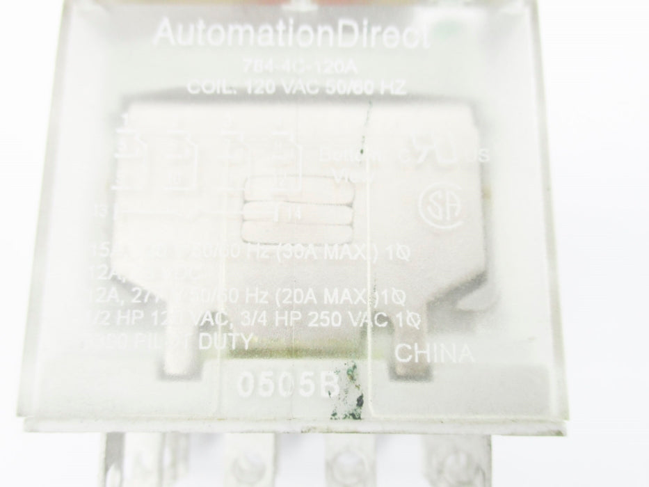 AUPTMATION DIRECT 784-4C-120A 120VAC 15A UNMP
