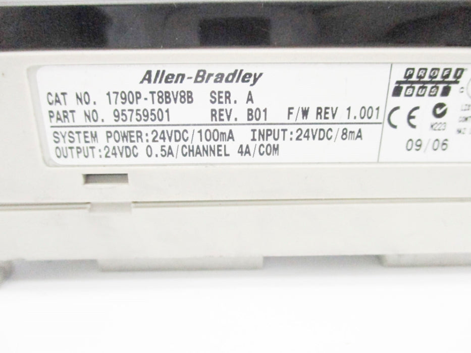 ALLEN BRADLEY 1790P-T8BV8B SER. A F/W 1.001 NSNP